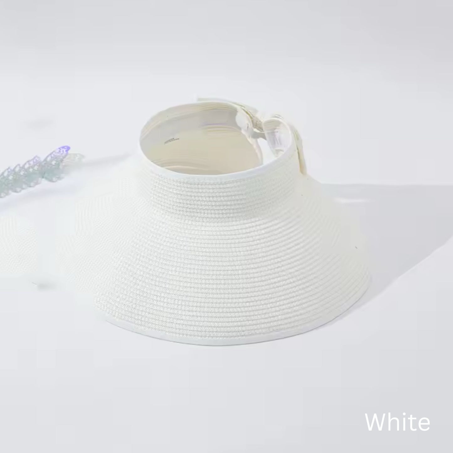 Foldable Sun hat for Umrah & Hajj - White image