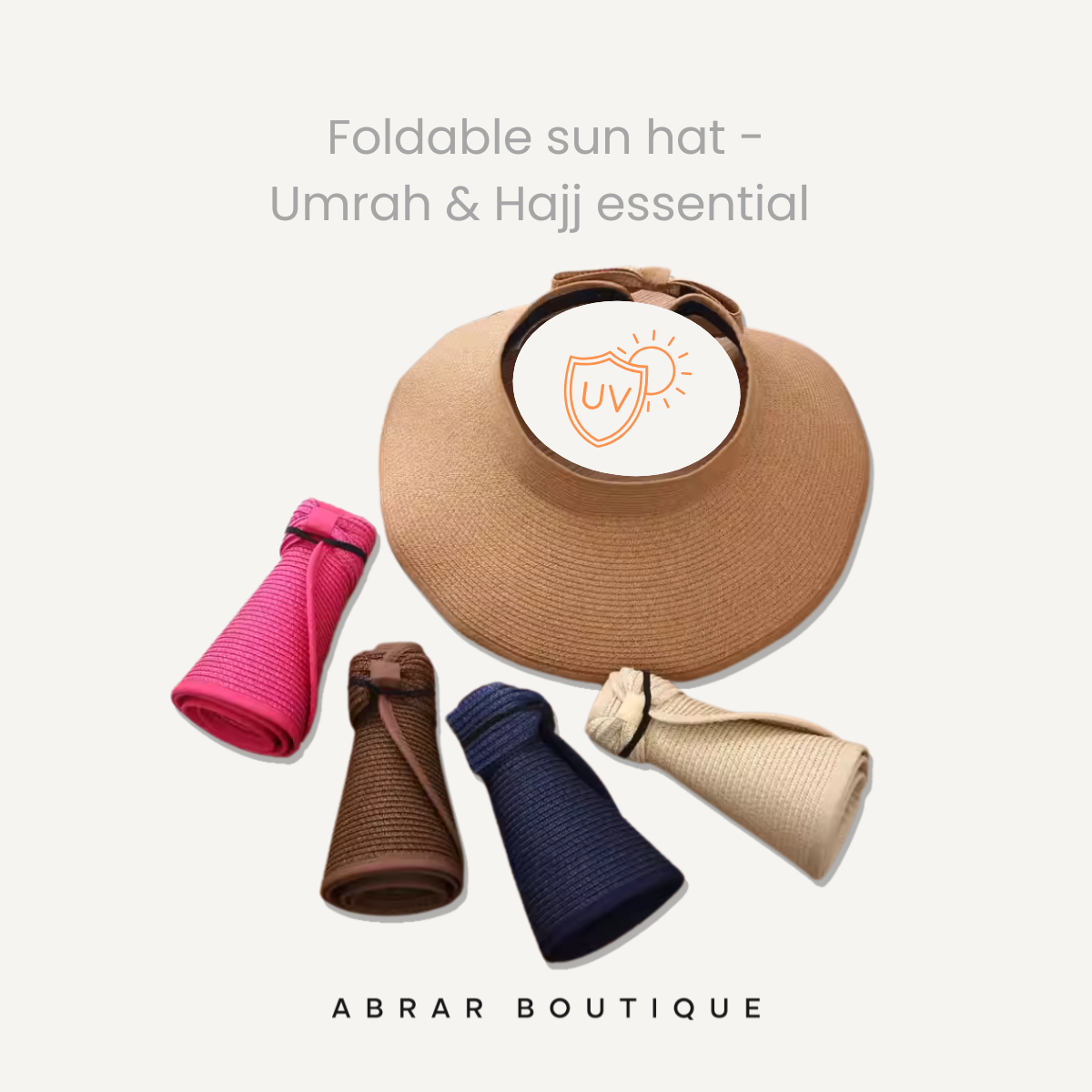 Foldable Sun hat for Umrah &amp; Hajj image 0