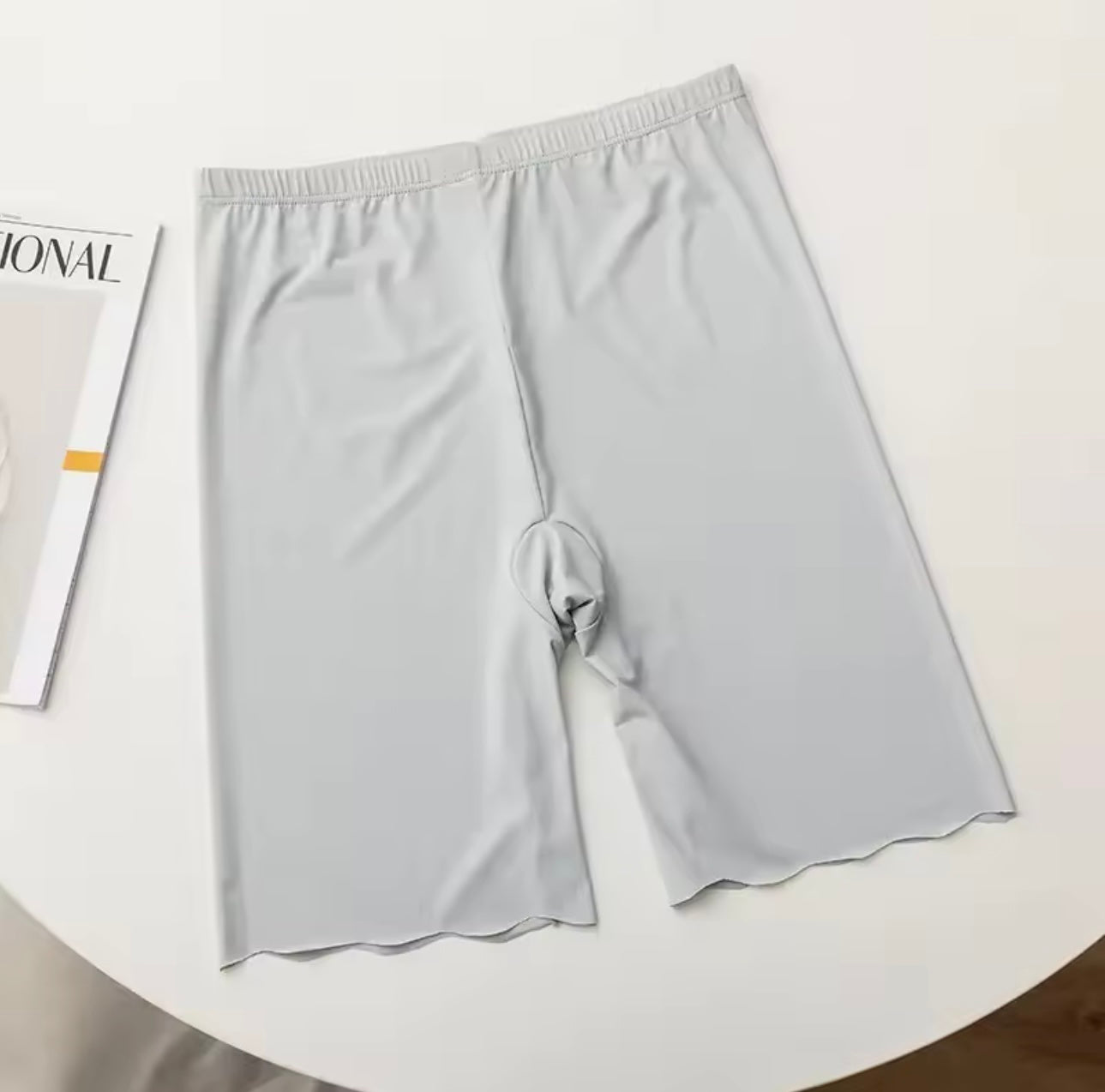 Seamless Safety Shorts – Anti Rub Thighs - Grey, Large image