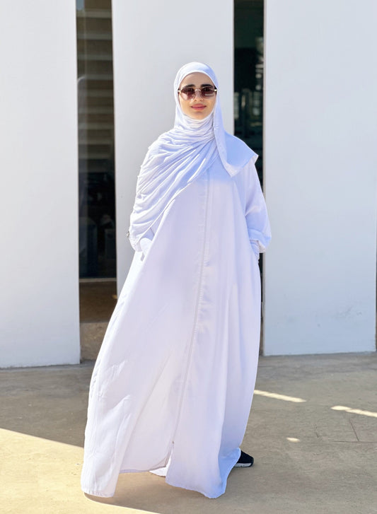 Hayaa Abaya &amp; hijab (WHITE) image 0