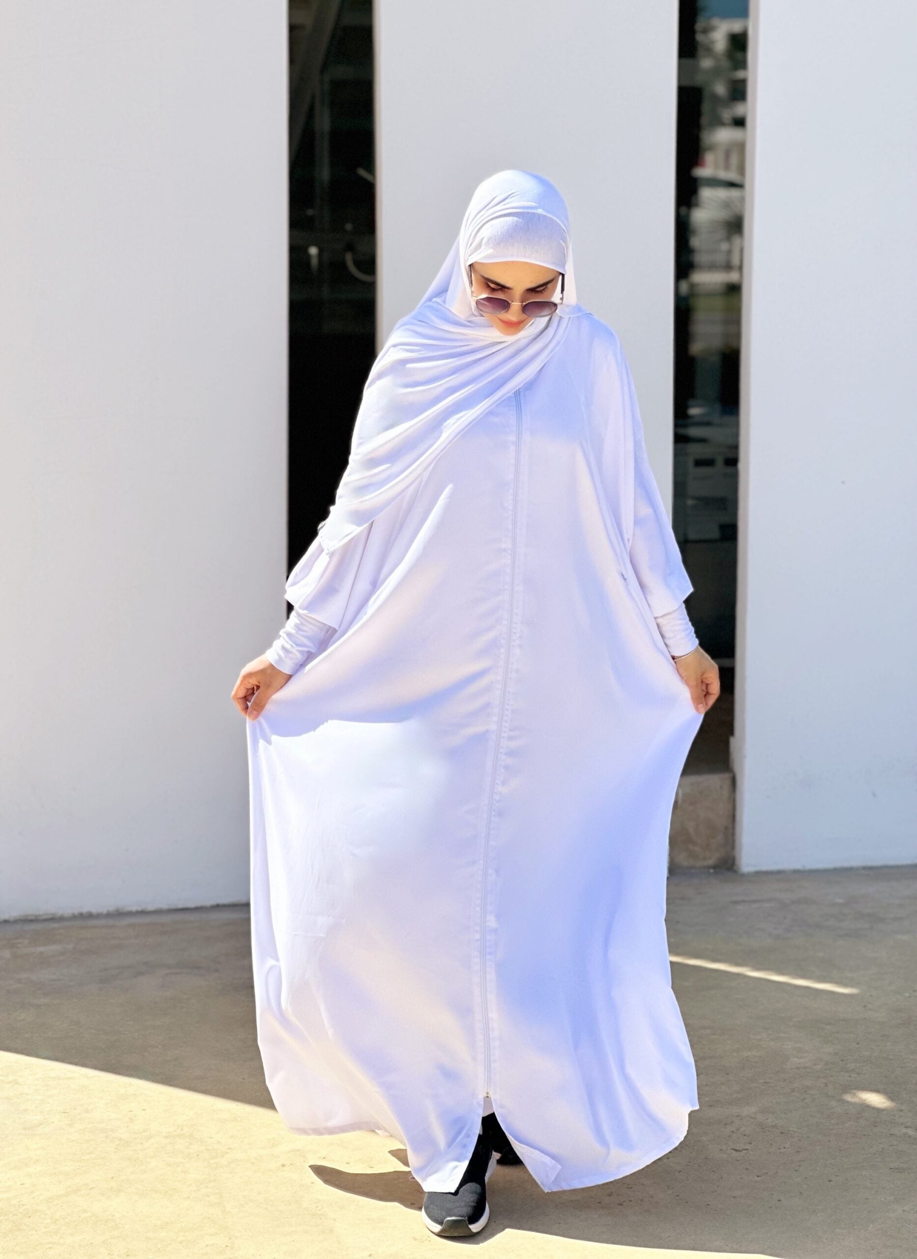 Hayaa Abaya &amp; hijab (WHITE) image 4
