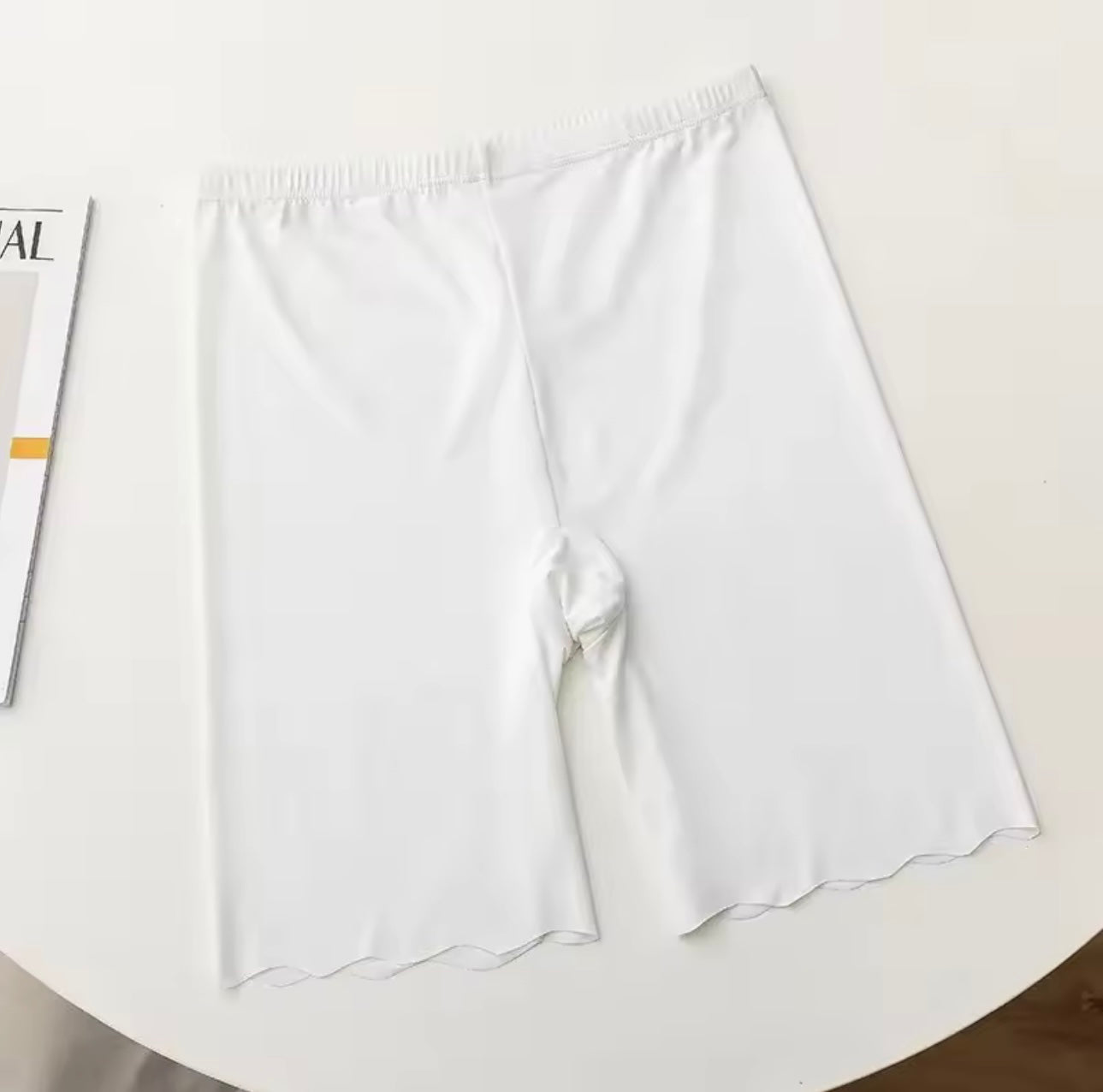 Seamless Safety Shorts – Anti Rub Thighs - White, Small image
