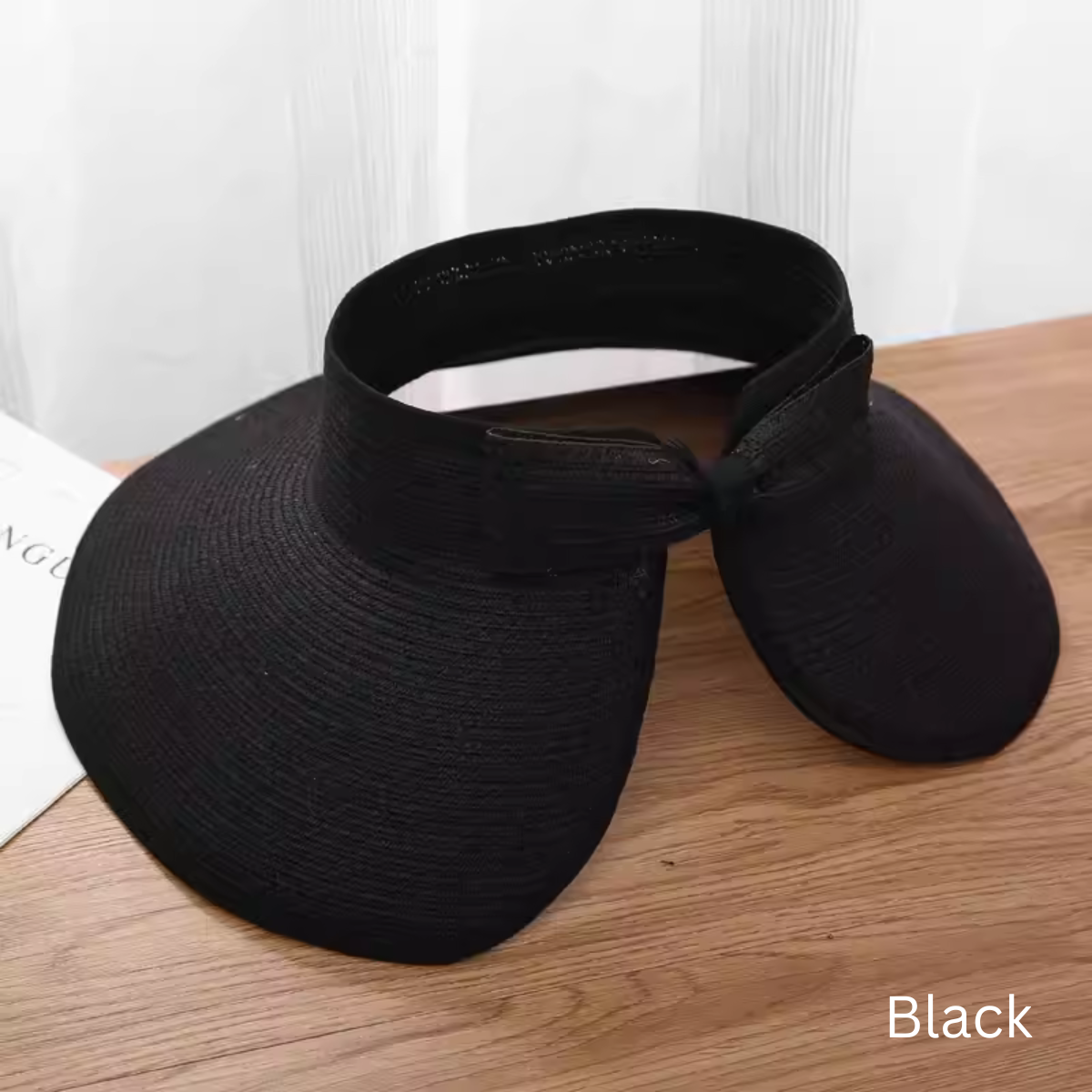 Foldable Sun hat for Umrah &amp; Hajj - Black image