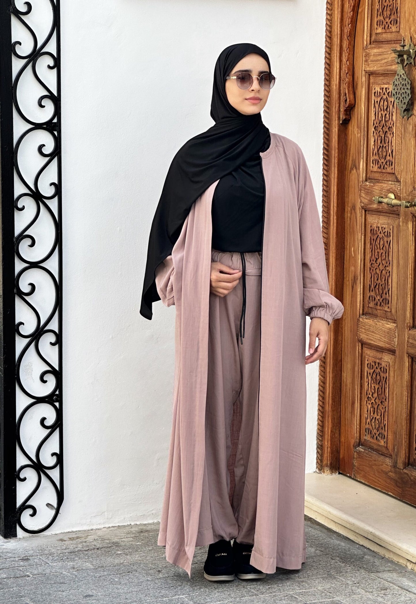 Yusr Abaya Cotton Travel Set (Abaya &amp; Trousers) image 7