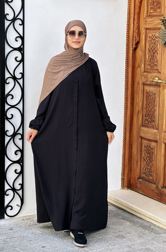 Yusr Abaya Cotton Travel Set (Abaya &amp; Trousers) image 1